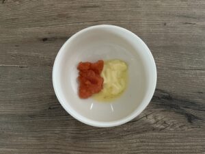 明太子とバター