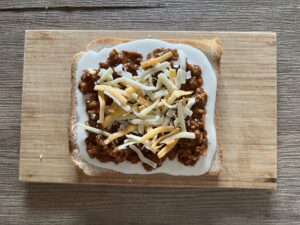 チーズを乗せる