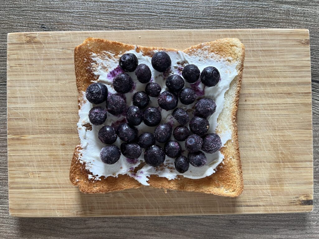 ブルーベリーののせる