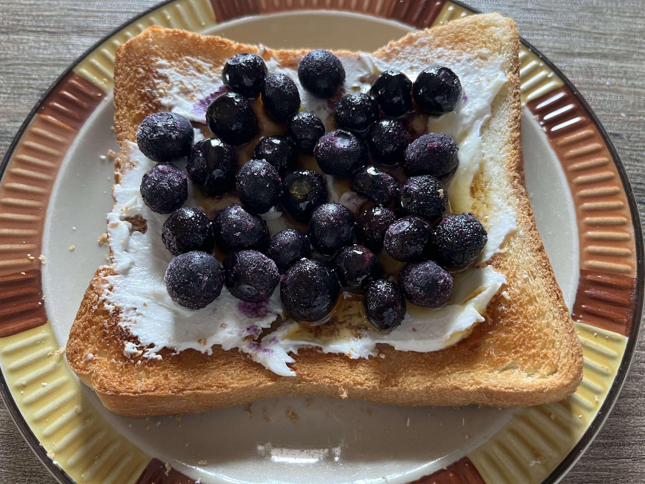 ブルーベリートースト