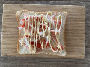 マヨネーズをかける