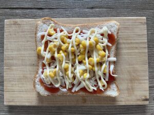 マヨネーズをかける