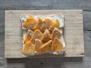 てんさい糖をかける