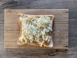 マヨネーズをかける