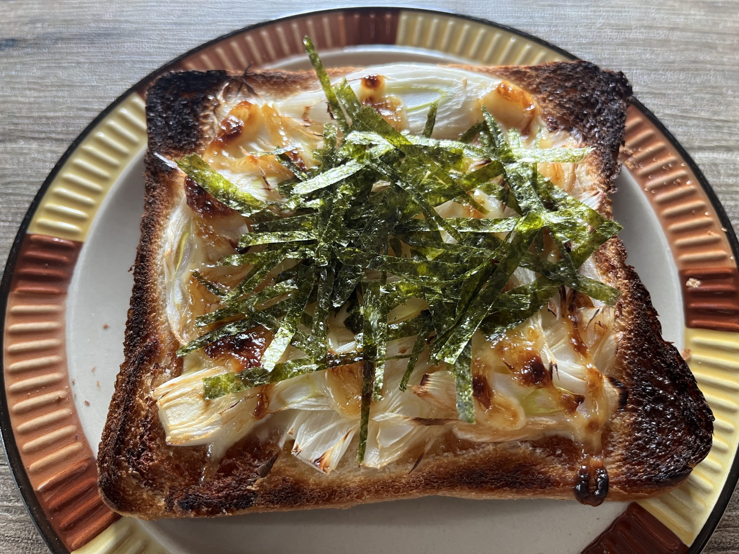 長葱チーズトースト