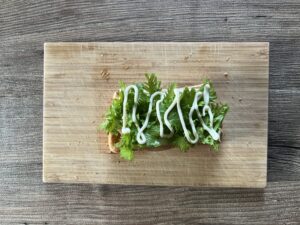 マヨネーズをかける