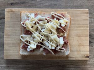 マヨネーズをかける